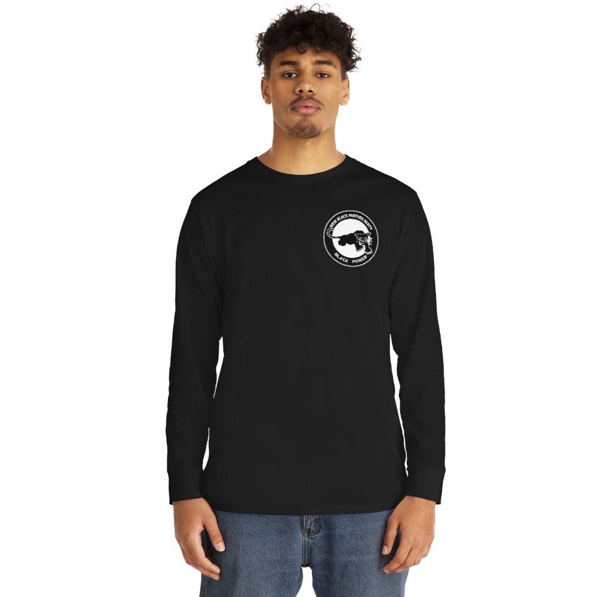NBPP Long Sleeve Black Tee With Logo on Chest