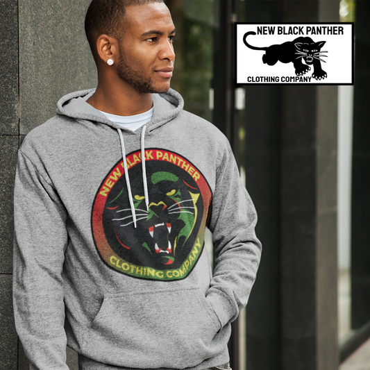 New Black Panther Clothing Company Logo Pullover Hoodie
