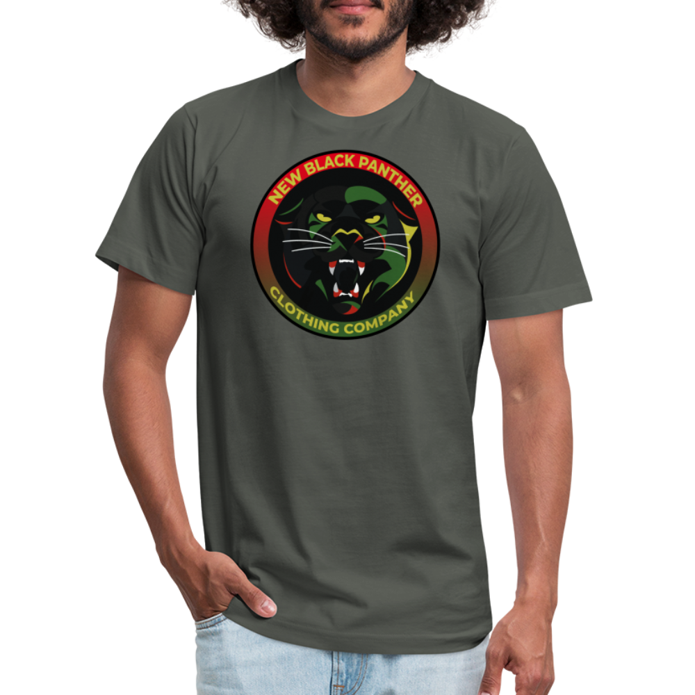 New Black Panther Clothing Logo T-Shirt - asphalt