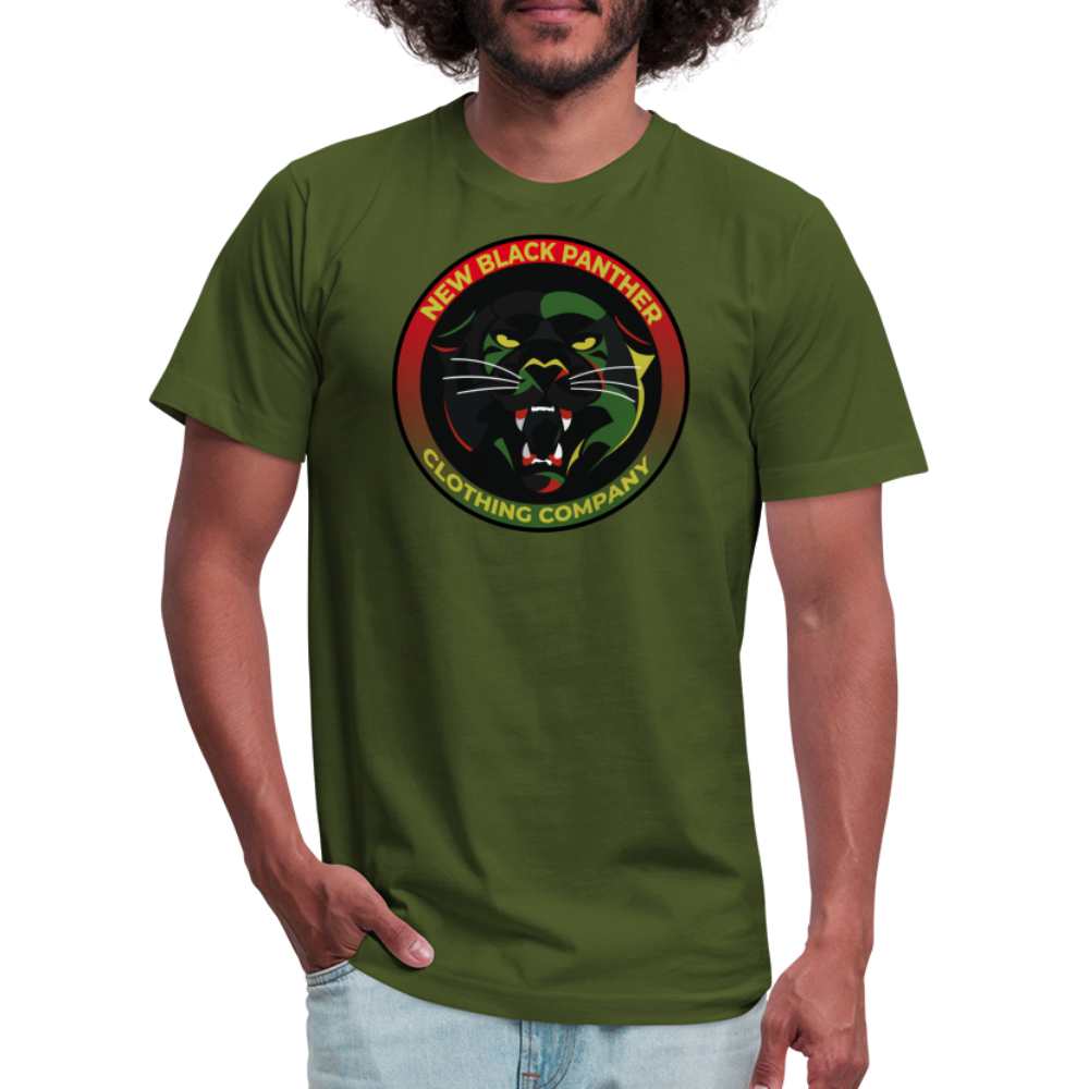 New Black Panther Clothing Logo T-Shirt - olive