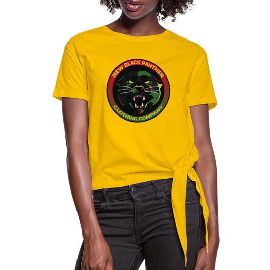 New Black Panther - Clothing Company - Knotted T-Shirt - sun yellow