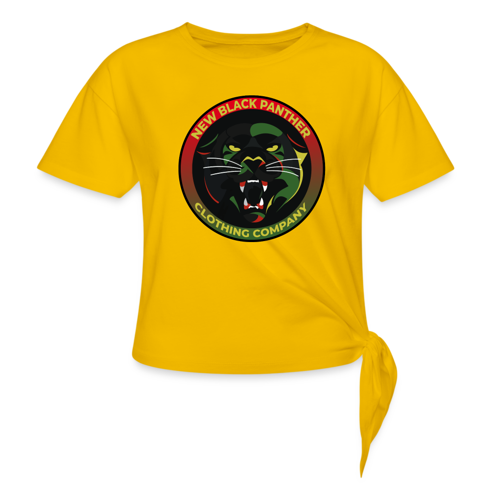 New Black Panther - Clothing Company - Knotted T-Shirt - sun yellow