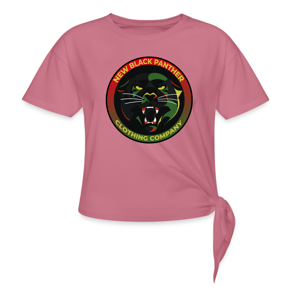 New Black Panther - Clothing Company - Knotted T-Shirt - mauve
