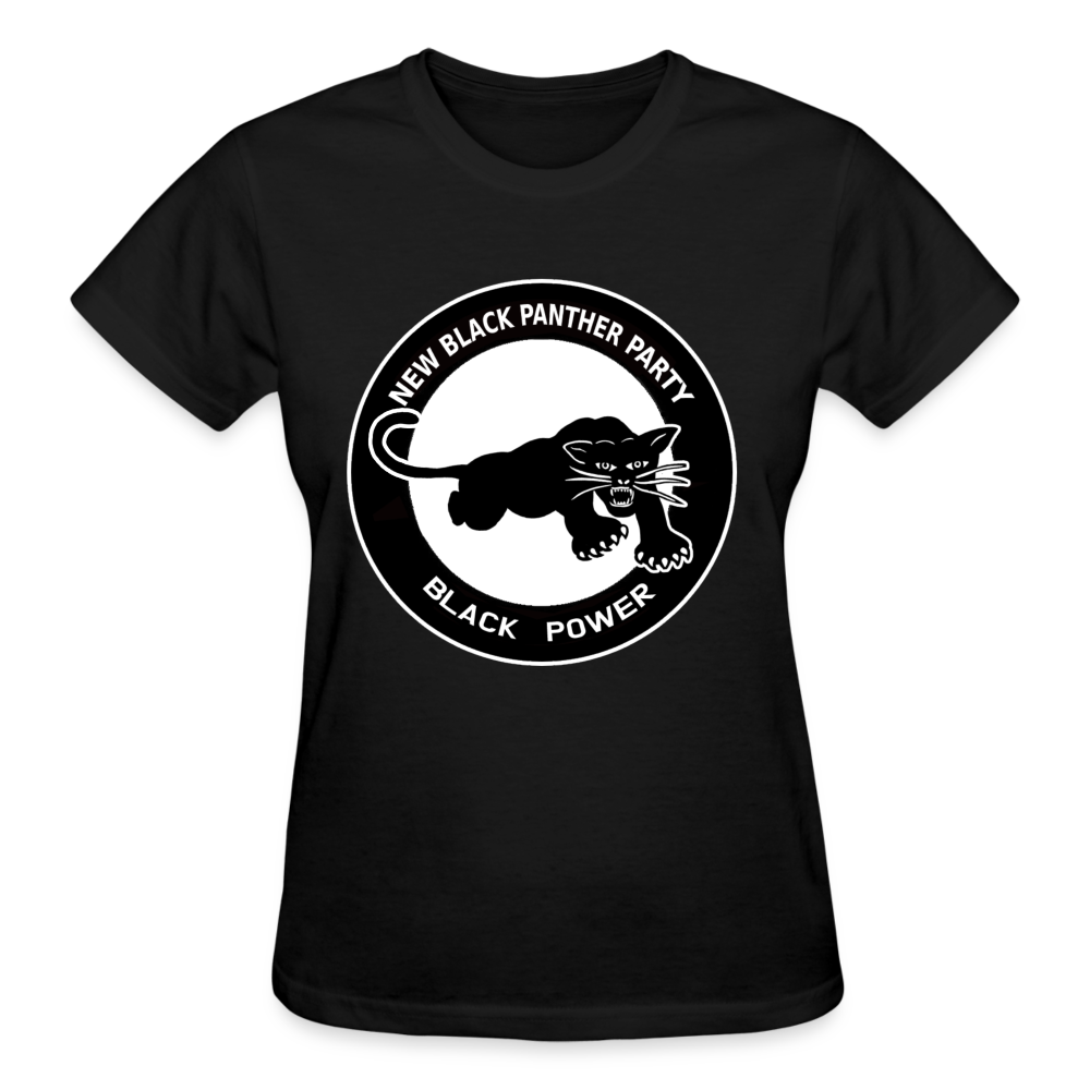 New Black Panther Ladies Logo T-Shirt - black