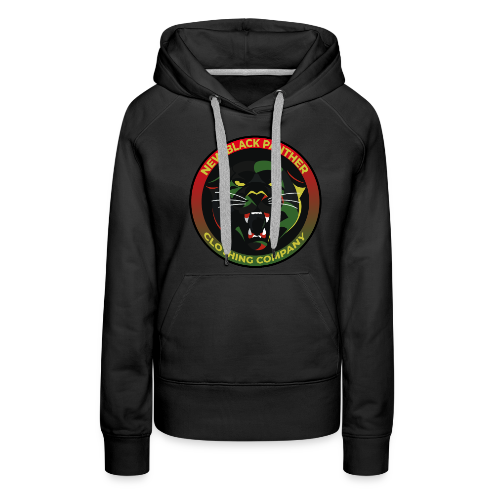 New Black Panther Clothing Company Logo Women’s Pullover Hoodie - black