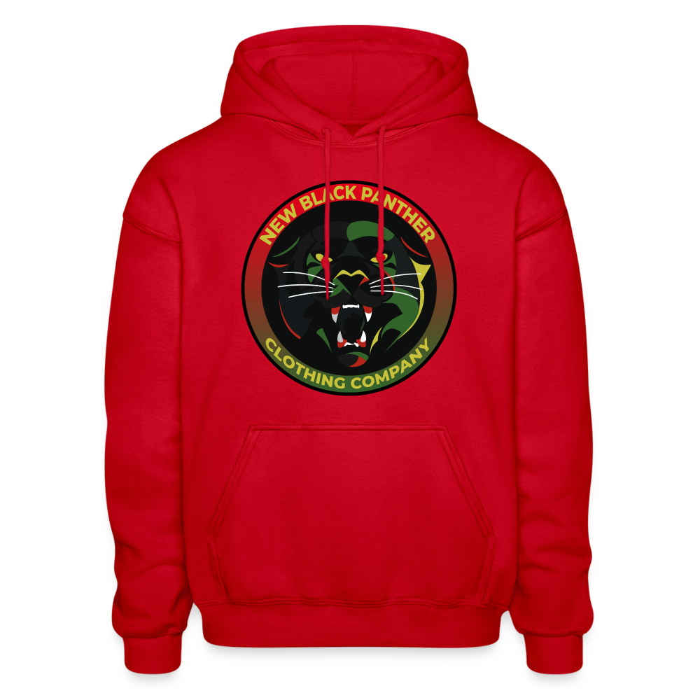 New Black Panther Clothing Company Logo Pullover Hoodie - red