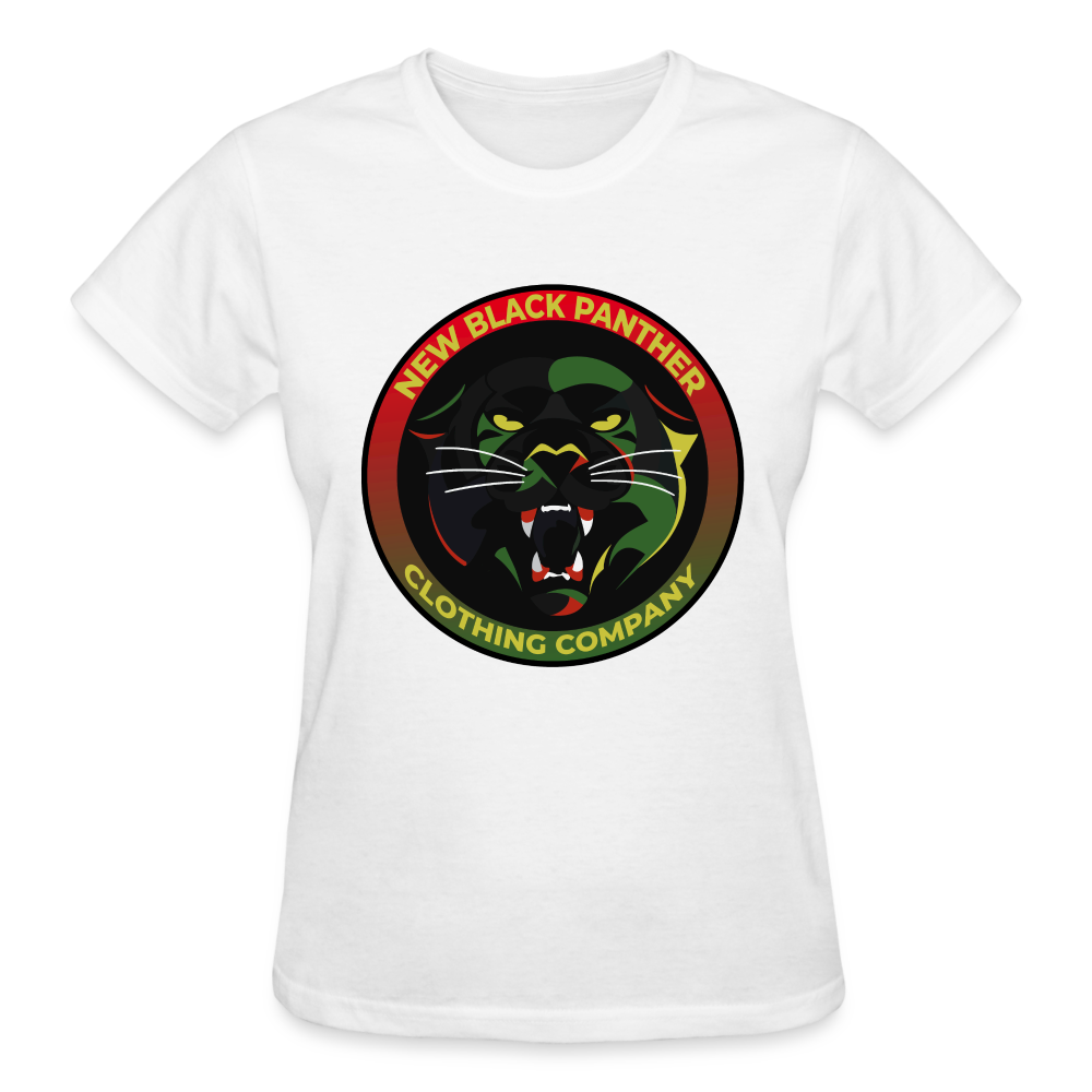 New Black Panther Clothing, Ladies Logo T-Shirt - white