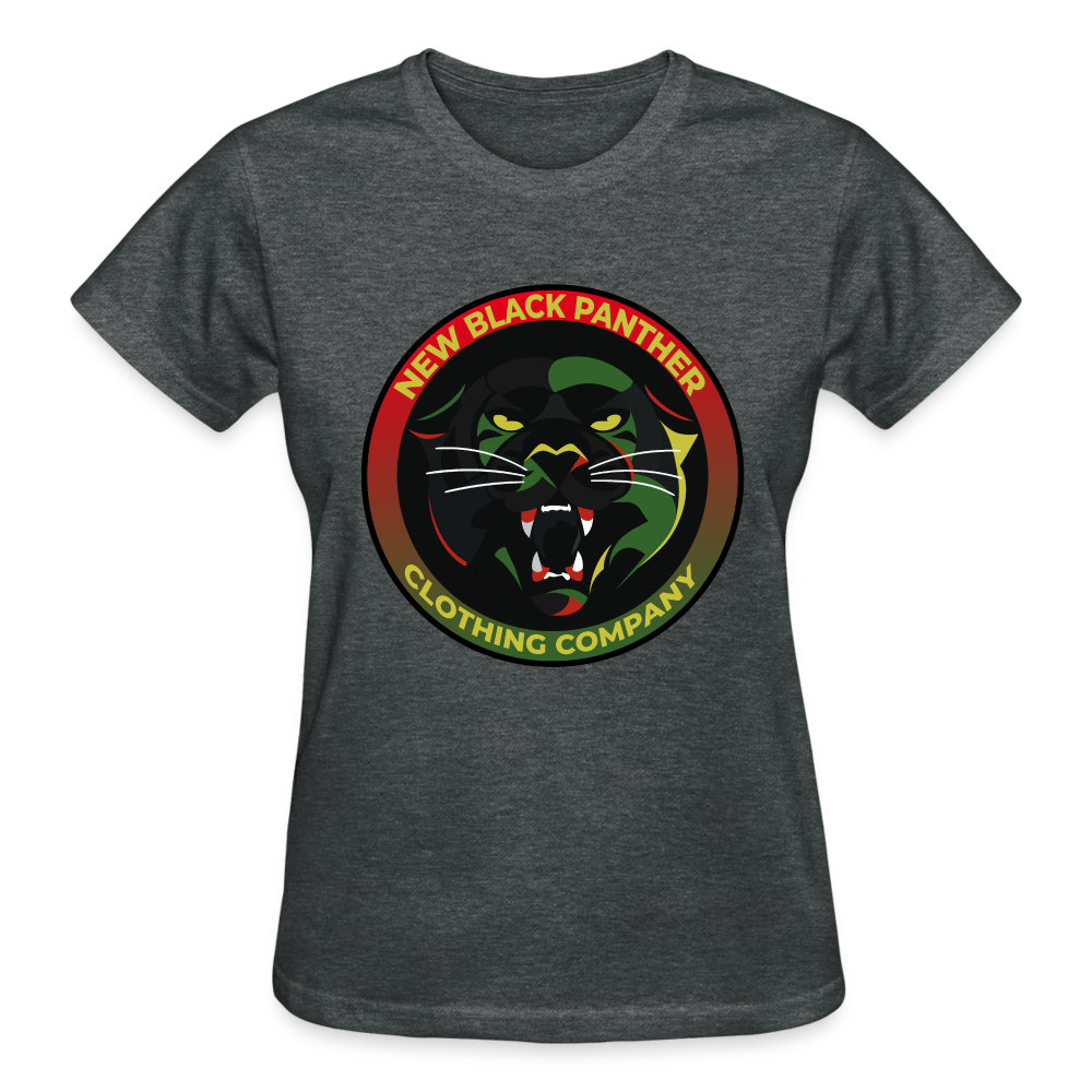 New Black Panther Clothing, Ladies Logo T-Shirt - deep heather