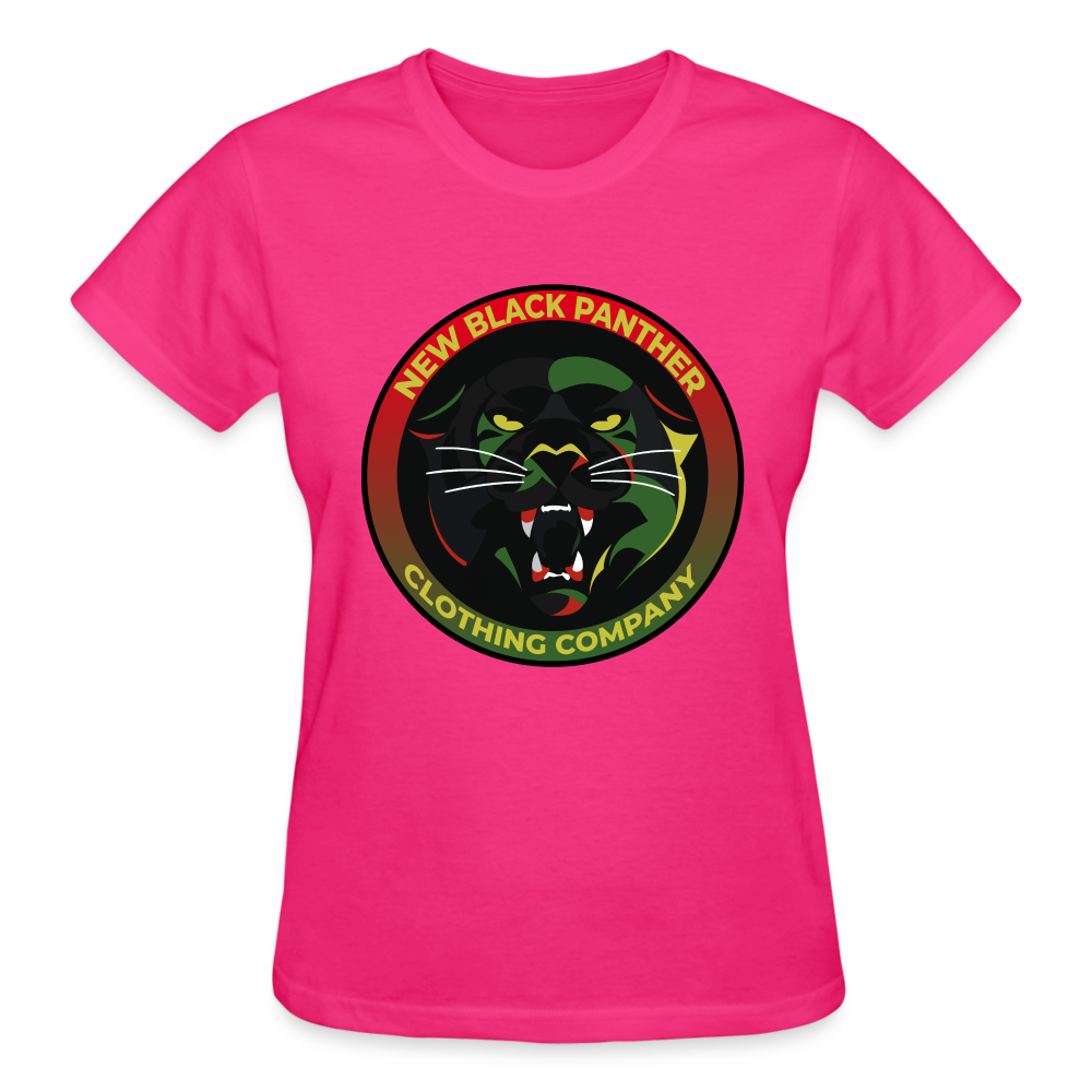 New Black Panther Clothing, Ladies Logo T-Shirt - fuchsia